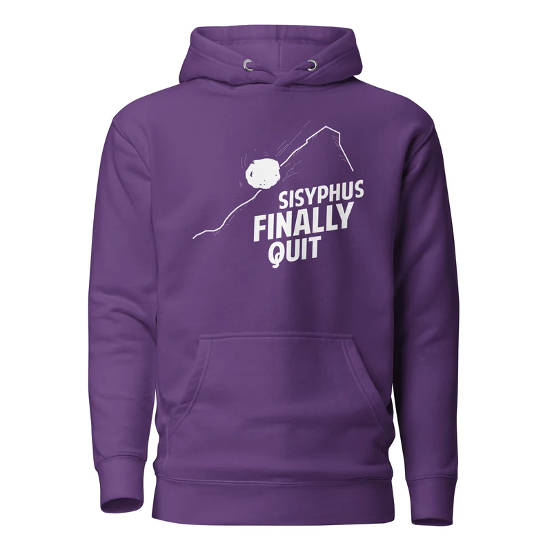 Camus - Sisyphus Finally Quit - Premium Hoodie
