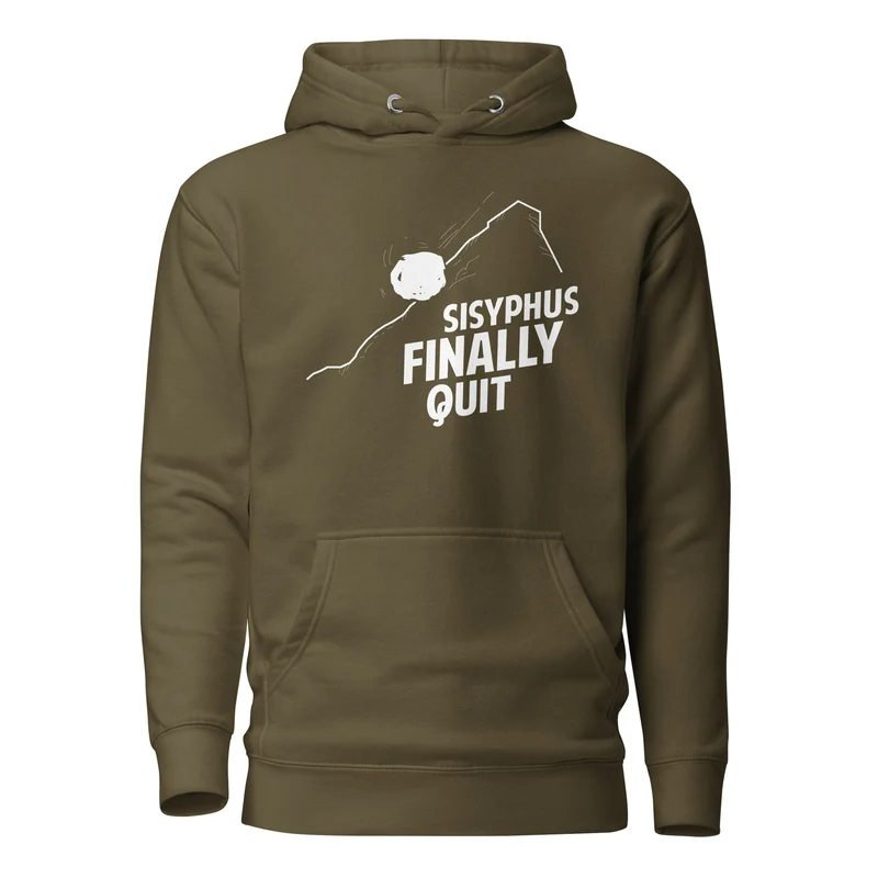 Camus - Sisyphus Finally Quit - Premium Hoodie
