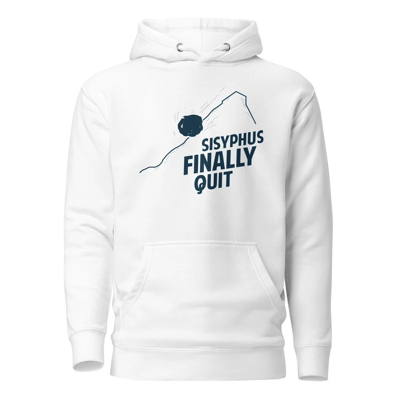 Camus - Sisyphus Finally Quit - Premium Hoodie