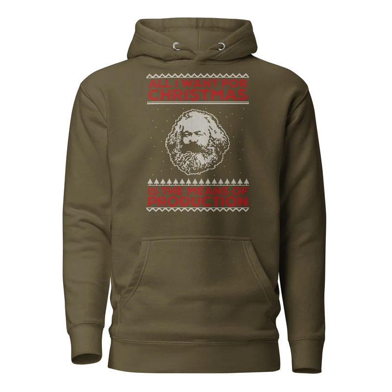 Marx - All I Want For Christmas Is The Means Of Production - Premium Hoodie
