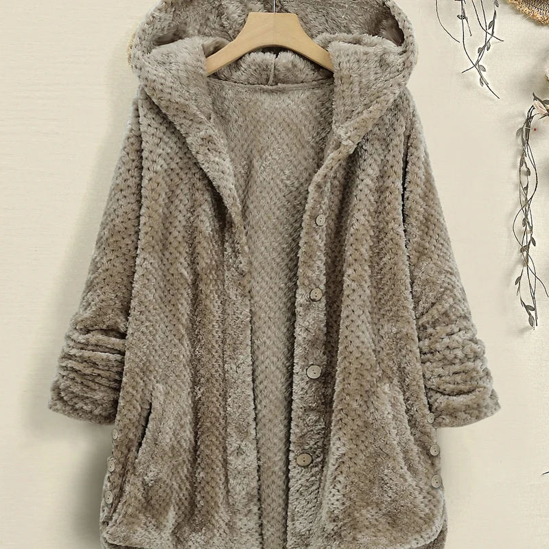 Hooded Fleece Cardigan