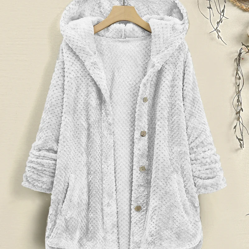Hooded Fleece Cardigan