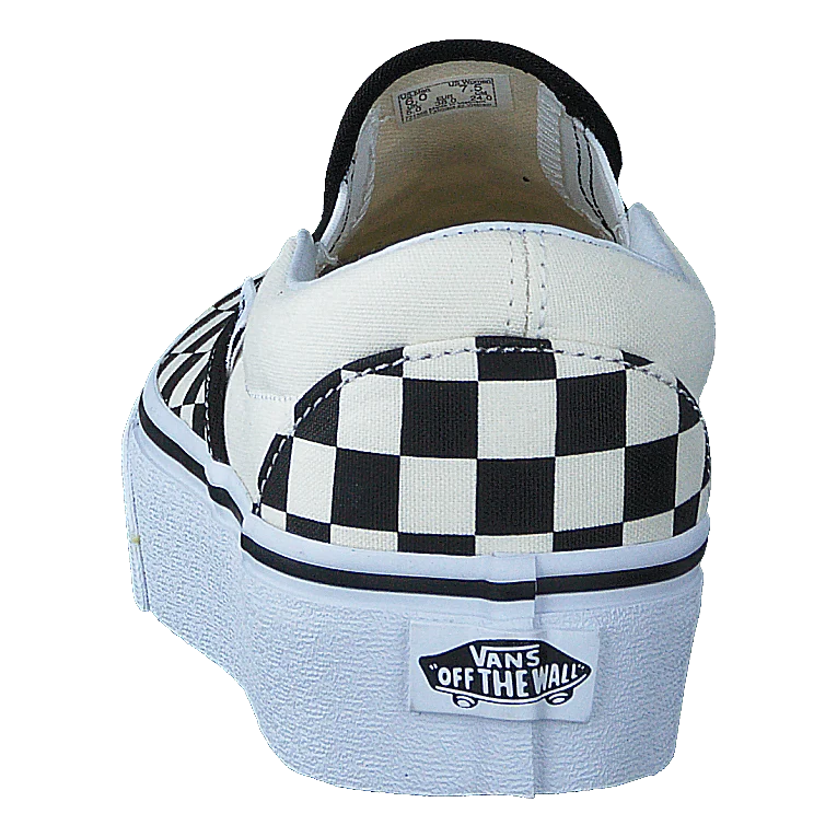 Ua Classic Slip-on Platform Black And White Checker/white