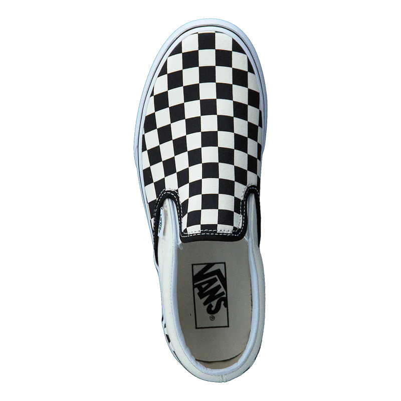 Ua Classic Slip-on Platform Black And White Checker/white
