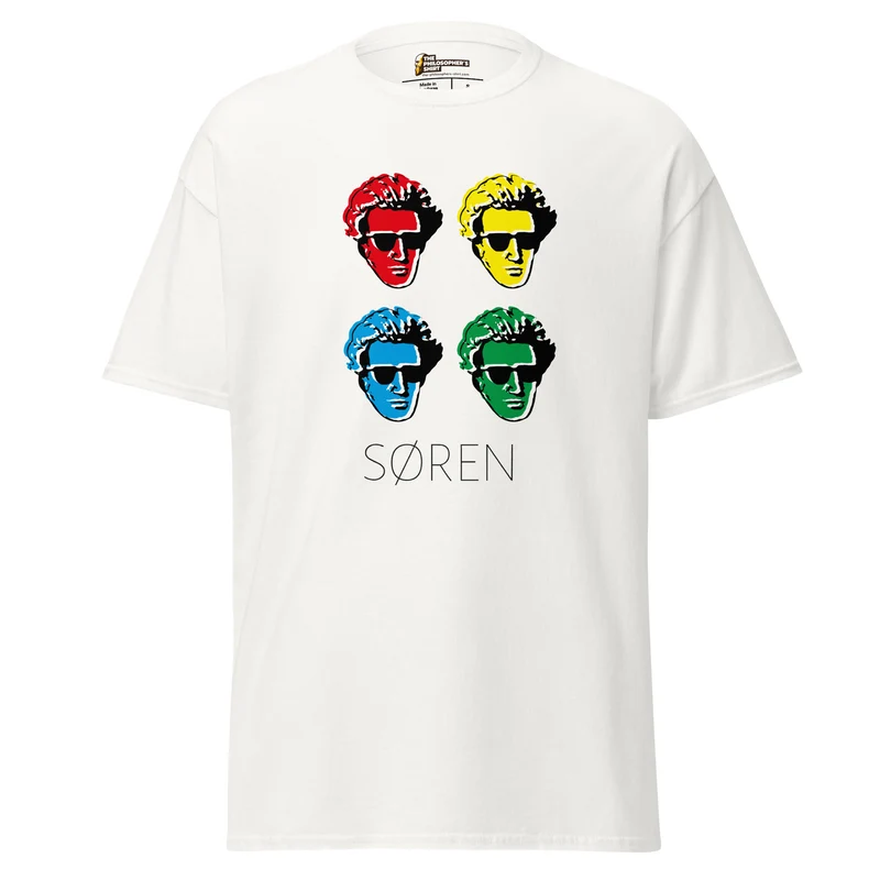 Soeren Kierkegaard Pop Art - Unisex Classic T-Shirt