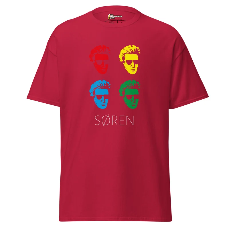 Soeren Kierkegaard Pop Art - Unisex Classic T-Shirt
