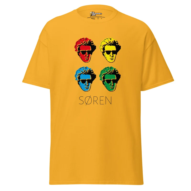 Soeren Kierkegaard Pop Art - Unisex Classic T-Shirt