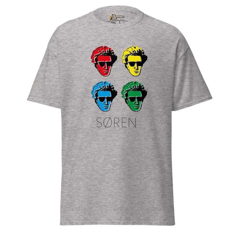 Soeren Kierkegaard Pop Art - Unisex Classic T-Shirt
