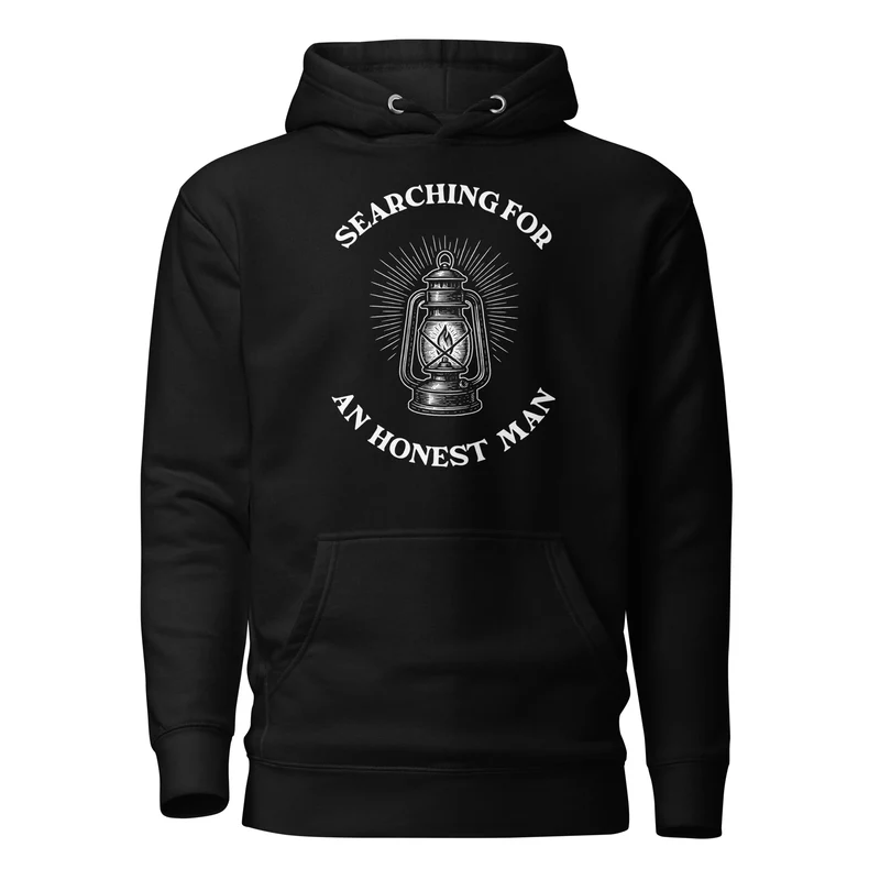 Diogenes' Lantern - Searching for an honest man - Premium Hoodie