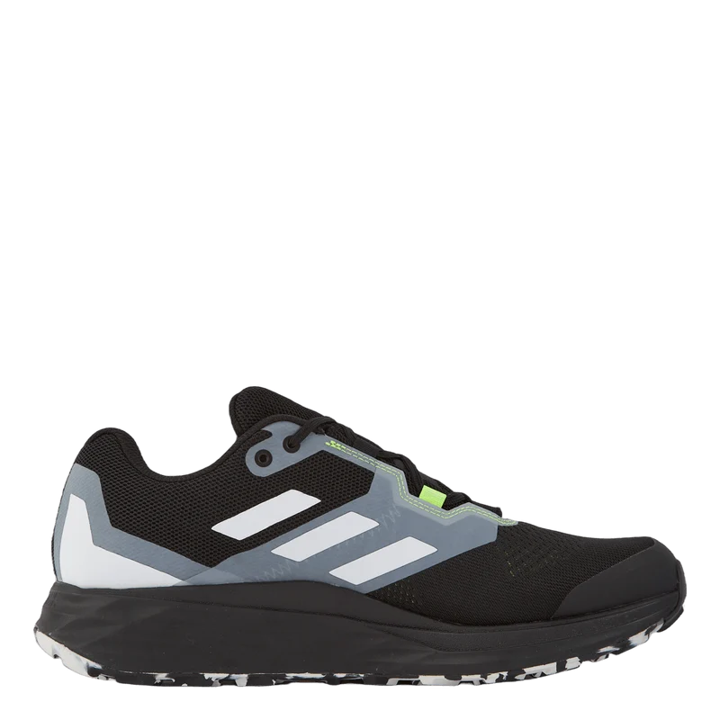Terrex Two Flow Trail Running Shoes Core Black / Crystal White / Solar Yellow