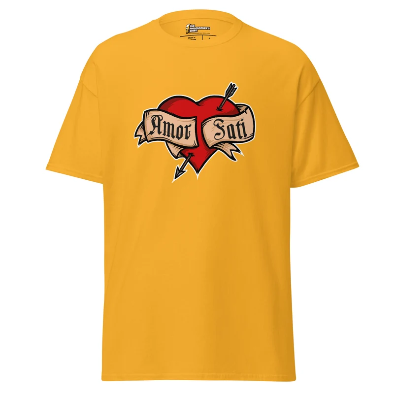 Nietzsche Fatalism Amor Fati Tattoo Heart - Unisex Classic T-Shirt