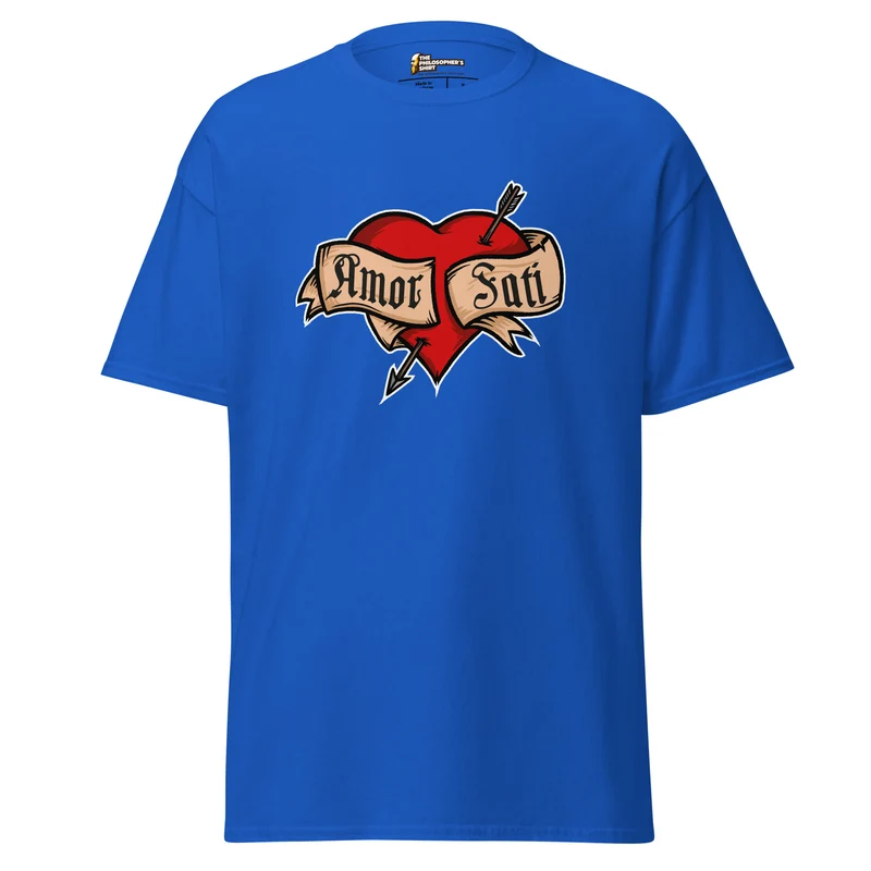 Nietzsche Fatalism Amor Fati Tattoo Heart - Unisex Classic T-Shirt