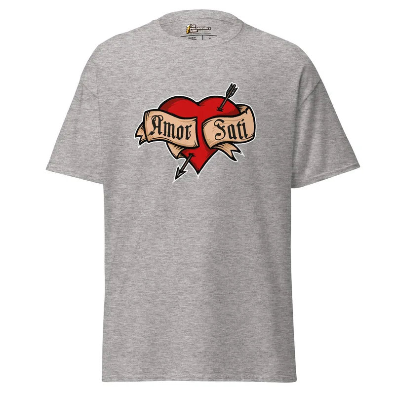 Nietzsche Fatalism Amor Fati Tattoo Heart - Unisex Classic T-Shirt