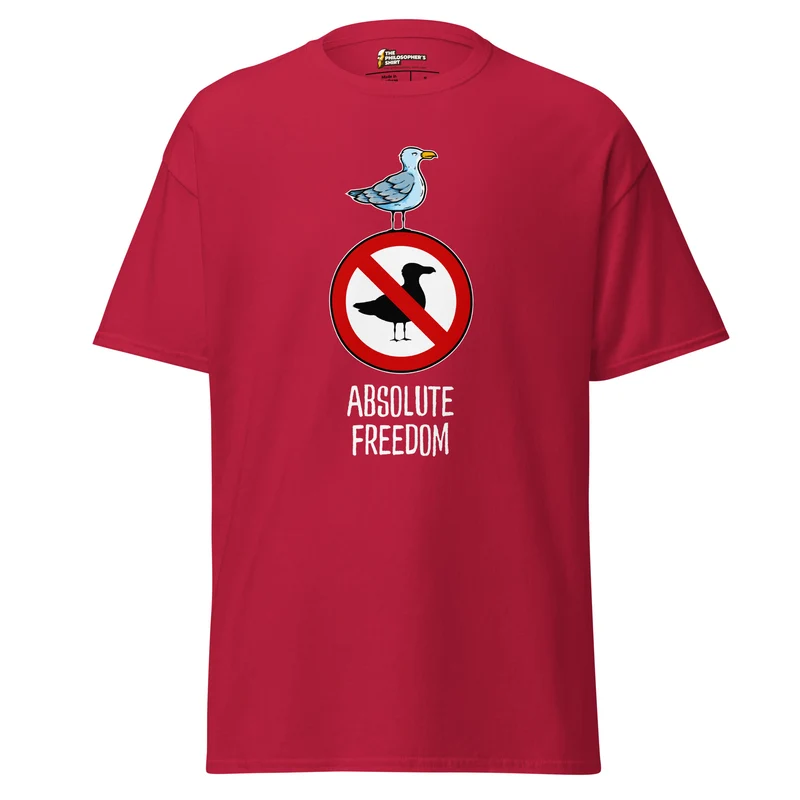 Sartre - Absolute Freedom Seagull - Unisex Classic T-Shirt