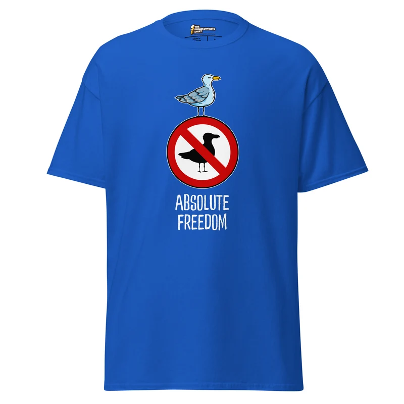 Sartre - Absolute Freedom Seagull - Unisex Classic T-Shirt
