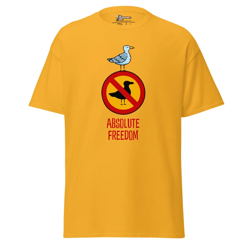 Sartre - Absolute Freedom Seagull - Unisex Classic T-Shirt
