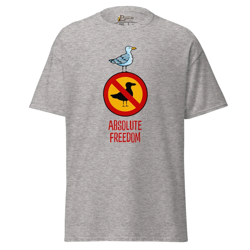 Sartre - Absolute Freedom Seagull - Unisex Classic T-Shirt