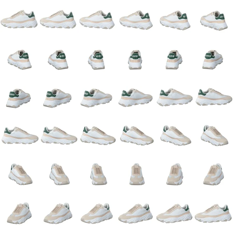 Lace Sneaker Broken White