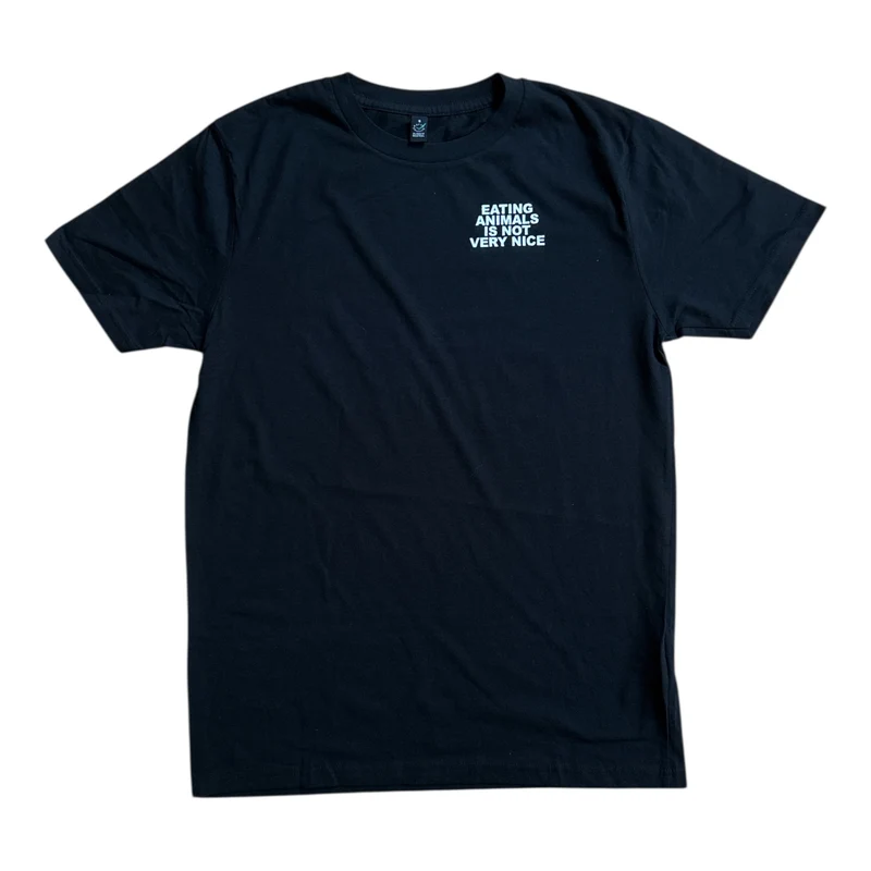 „Eating Animals Is Not Very Nice“ Herren T-Shirt