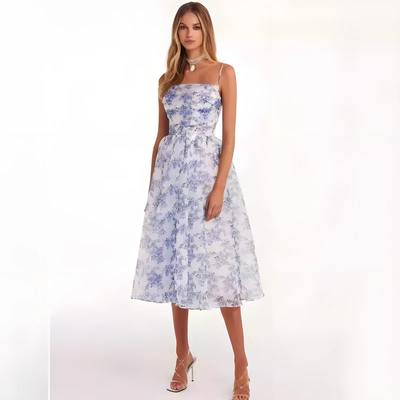 Off-Shoulder Chiffon Evening Dress