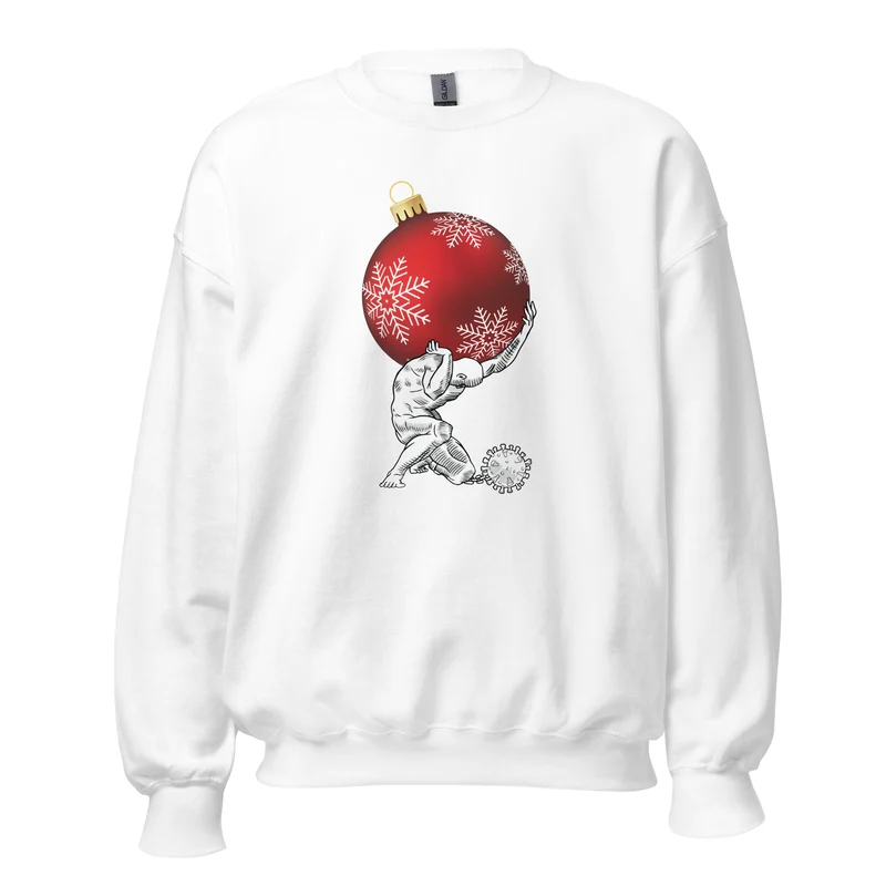 Atlas holding Christmas - Sweatshirt