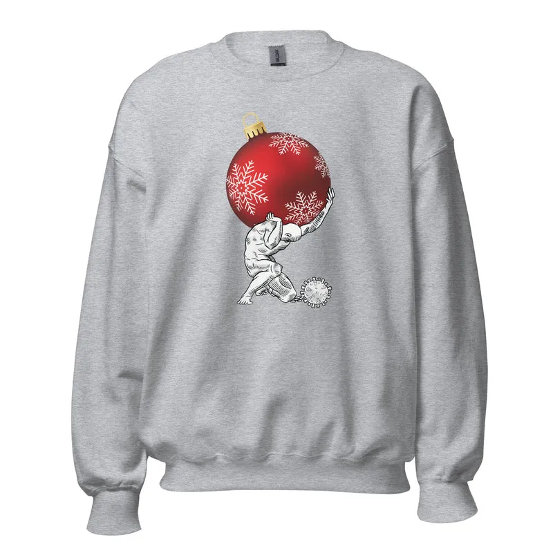 Atlas holding Christmas - Sweatshirt