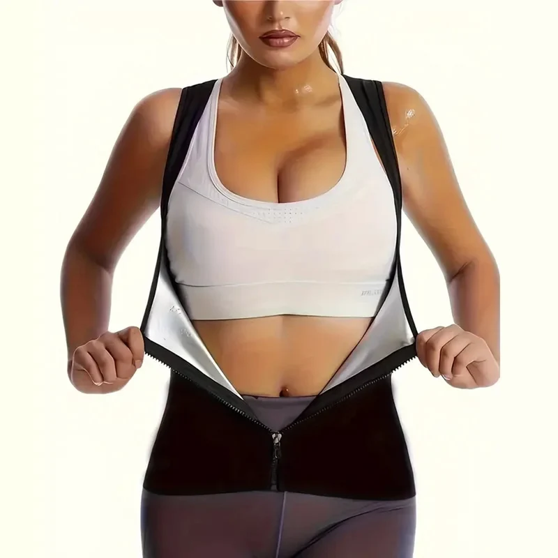 Zippered Heat-Trapping Sports Vest