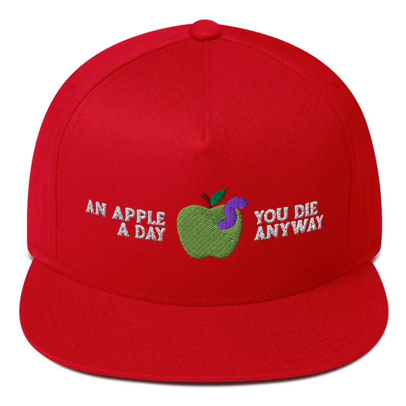 An Apple a Day - Embroidered - Cap