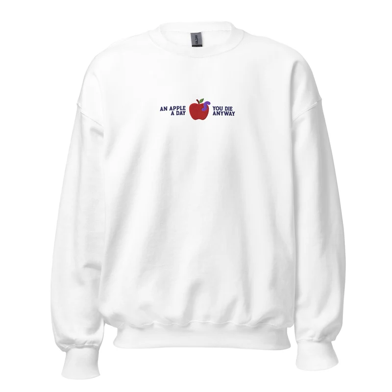 An Apple a Day - Embroidered - Sweatshirt