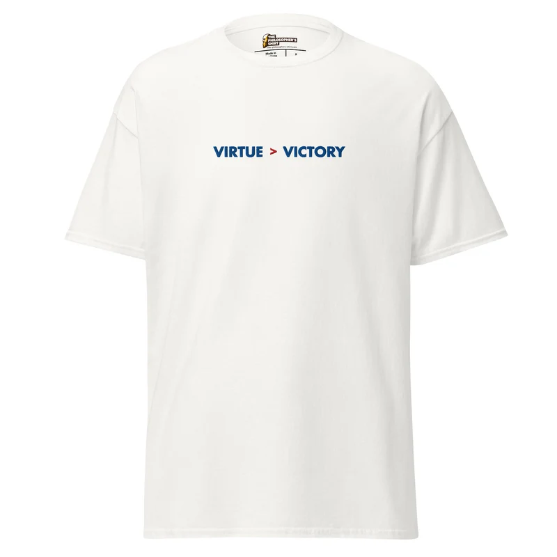 Virtue over Victory - Embroidered - Unisex Classic T-Shirt