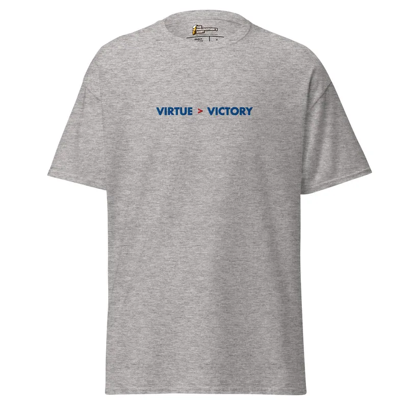 Virtue over Victory - Embroidered - Unisex Classic T-Shirt