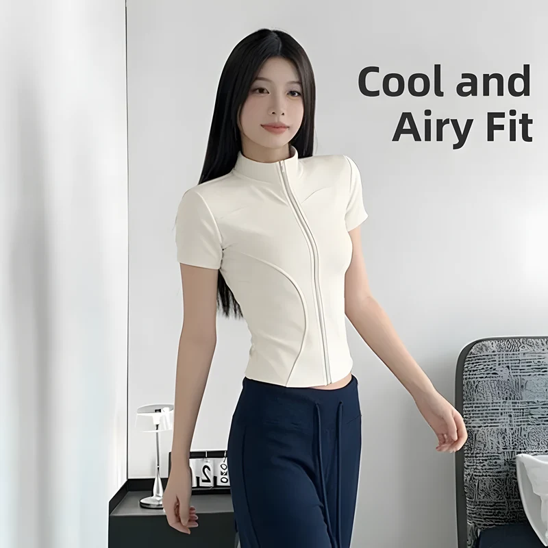 Zipper Cycling Top