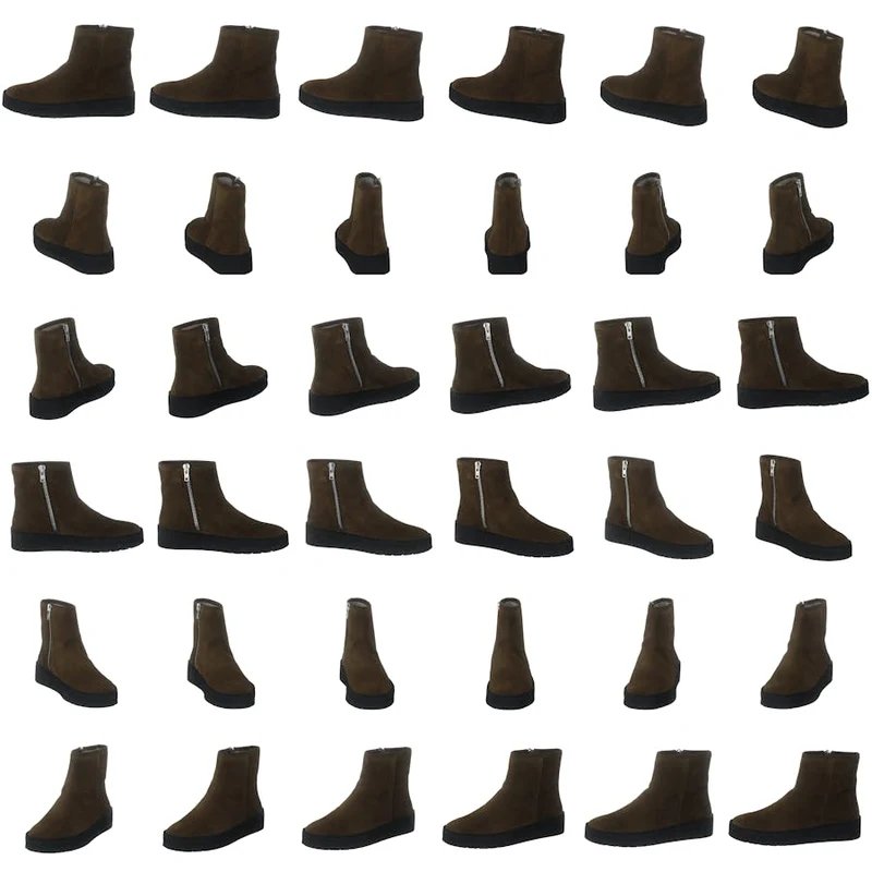 5831-557 Army Green Suede