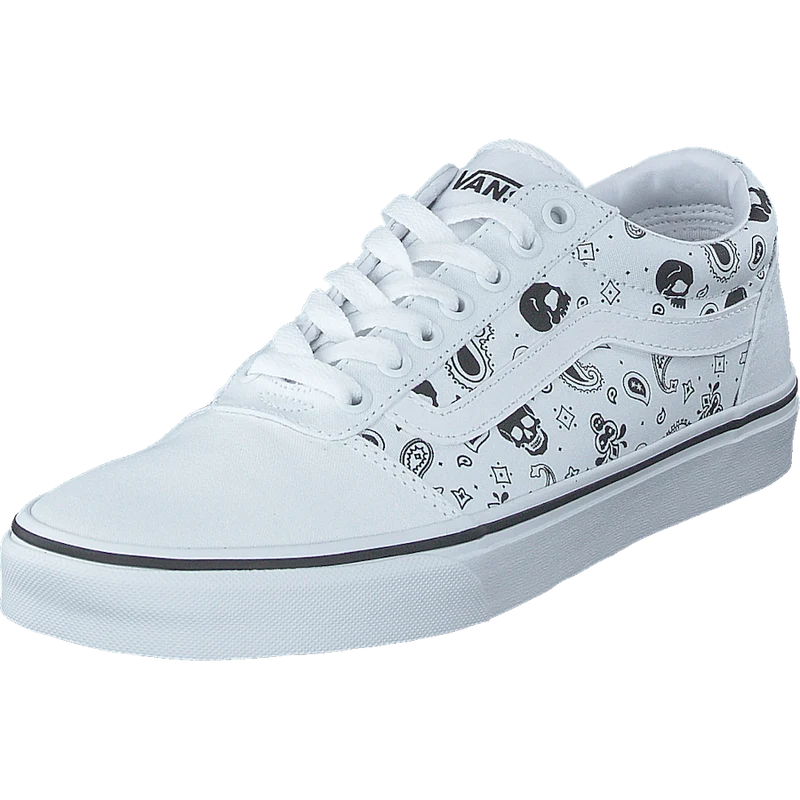 Mn Ward (skull Bandana) White/white