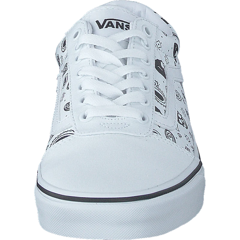 Mn Ward (skull Bandana) White/white
