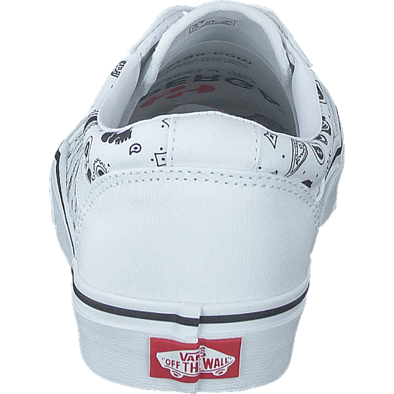 Mn Ward (skull Bandana) White/white