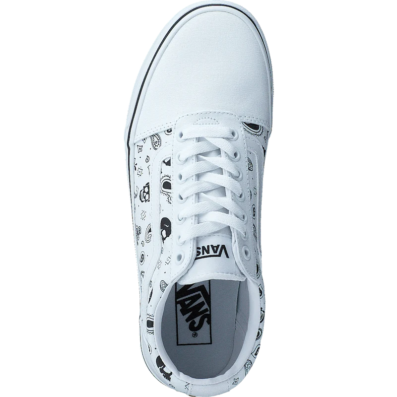 Mn Ward (skull Bandana) White/white