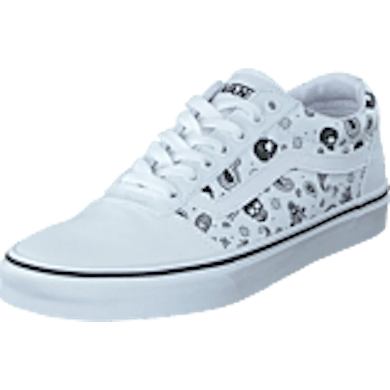 Mn Ward (skull Bandana) White/white