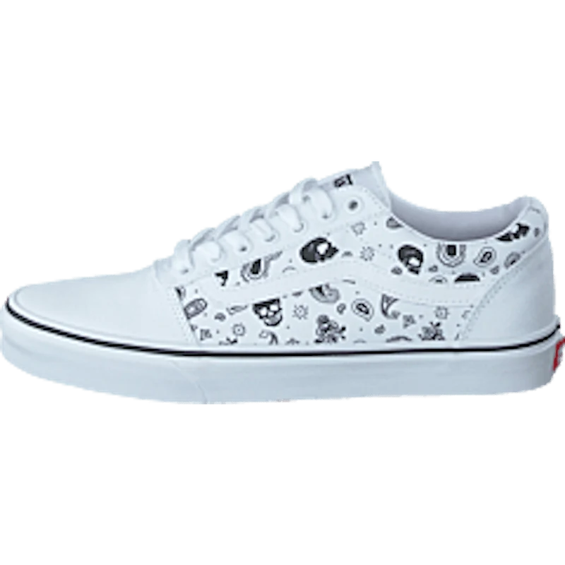 Mn Ward (skull Bandana) White/white