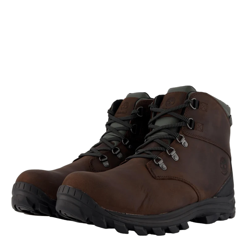Mid Lace Up Waterproof Snow Bo Dark Brown