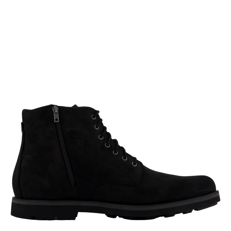 Mid Zip Up Waterproof Boot Jet Black