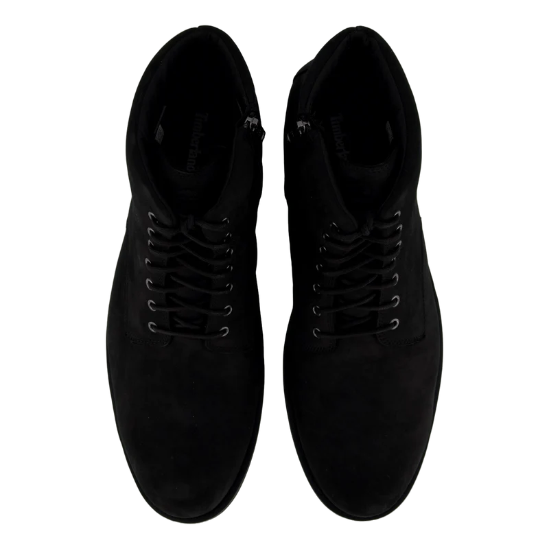 Mid Zip Up Waterproof Boot Jet Black