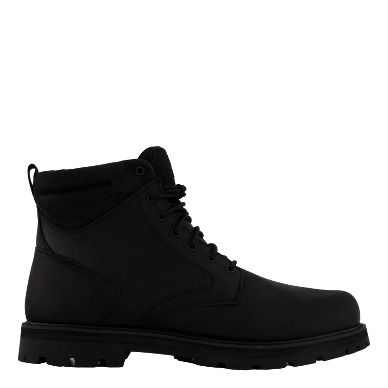 Mid Lace Up Waterproof Boot Blk Full Grain