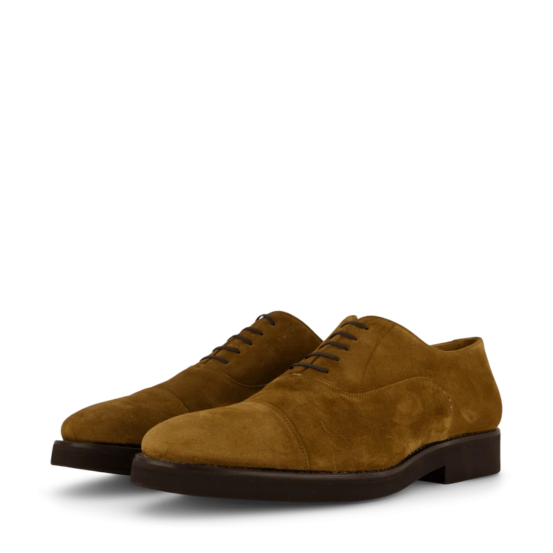 Cap Toe Oxford (rubber Sole) Tabacco