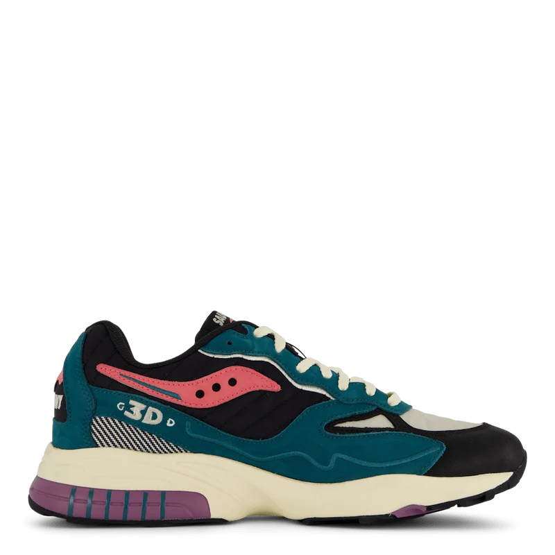 3d Grid Hurricane Green/black