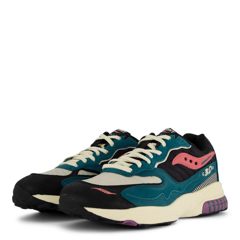 3d Grid Hurricane Green/black