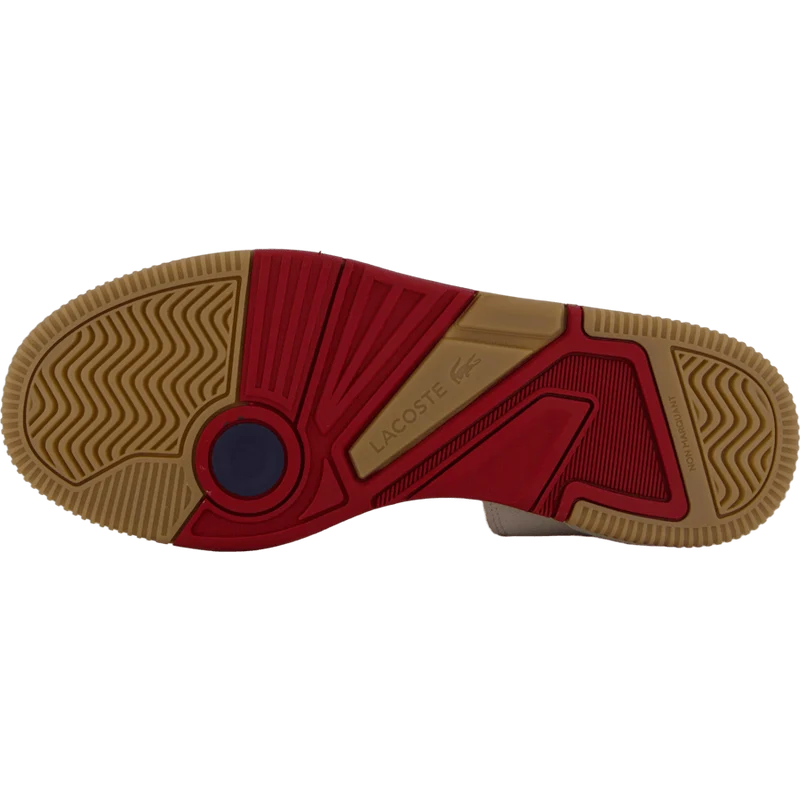 Lineshot Leather Sneakers 40f Off Wht/gum
