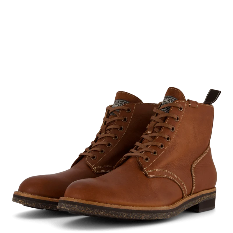 Tumbled Leather Boot Peanut