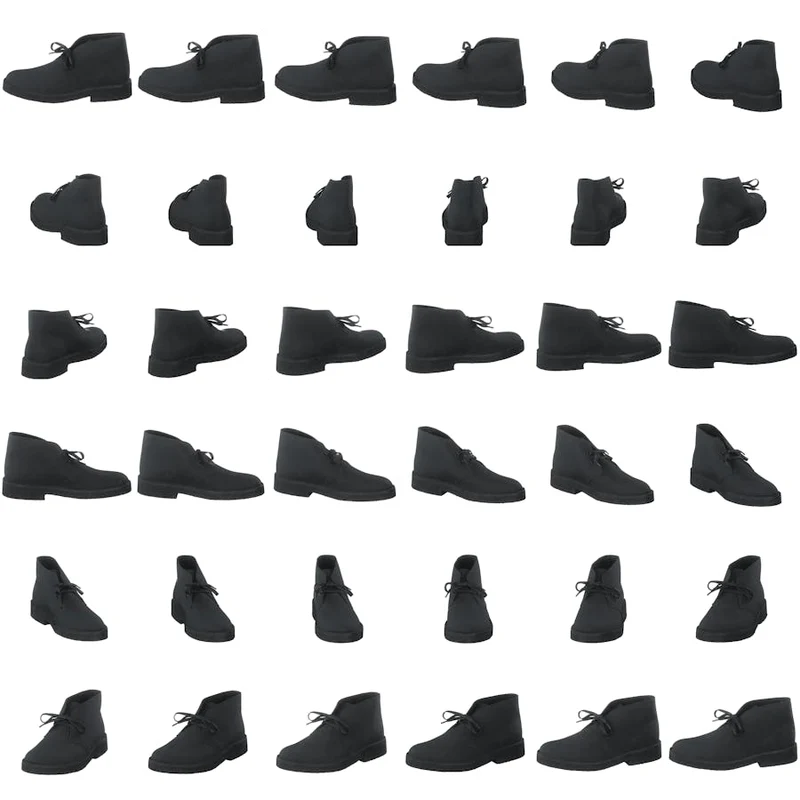 Desert Boot 221 Black Leather