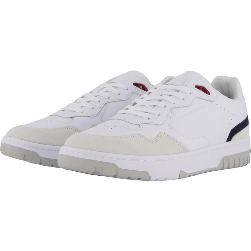 Th Basket Street Leather White
